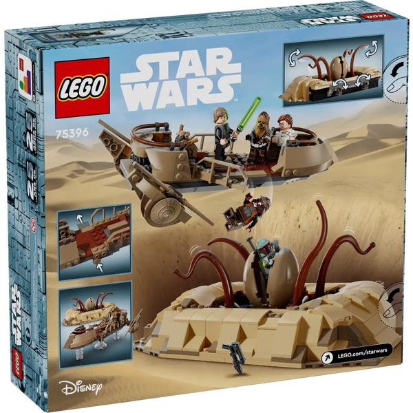 ასაწყობი კონსტრუქცია Lego 75396, Star Wars Desert Skiff & Sarlacc Pit