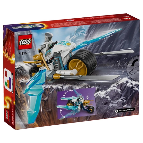 Prefabricated Construction Lego 71816, Zane's Ice Motorcycle