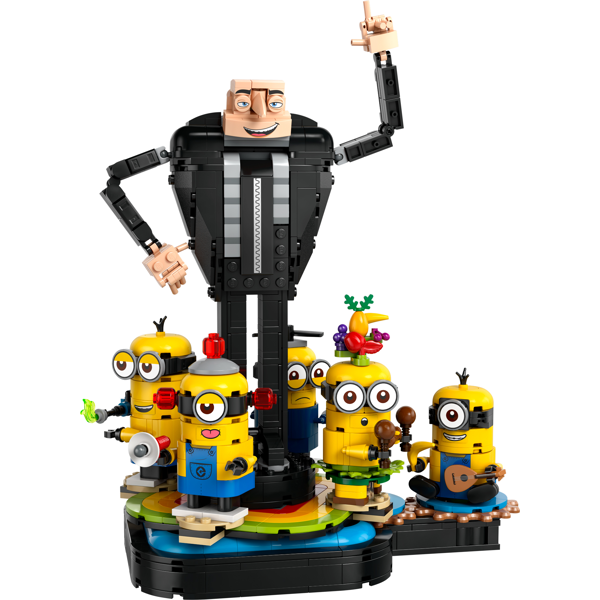 ასაწყობი კონსტრუქცია Lego 75582, Brick-Built Gru and Minions