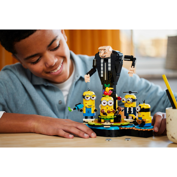 ასაწყობი კონსტრუქცია Lego 75582, Brick-Built Gru and Minions