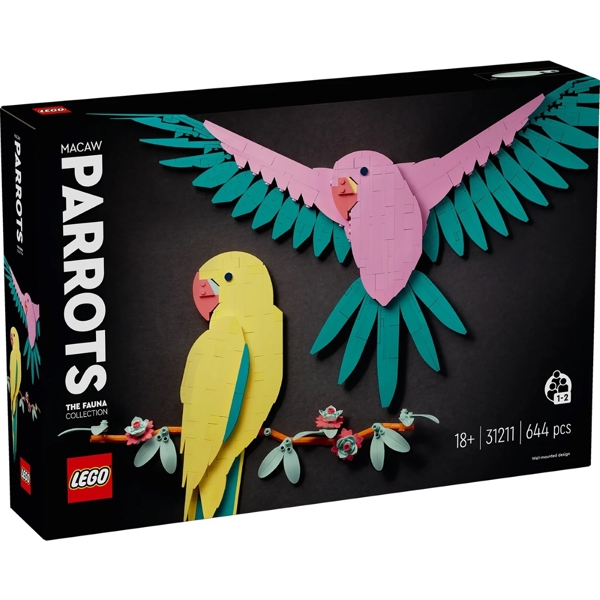 Prefabricated Construction Lego 31211, THE FAUNA COLLECTION – MACAW PARROTS