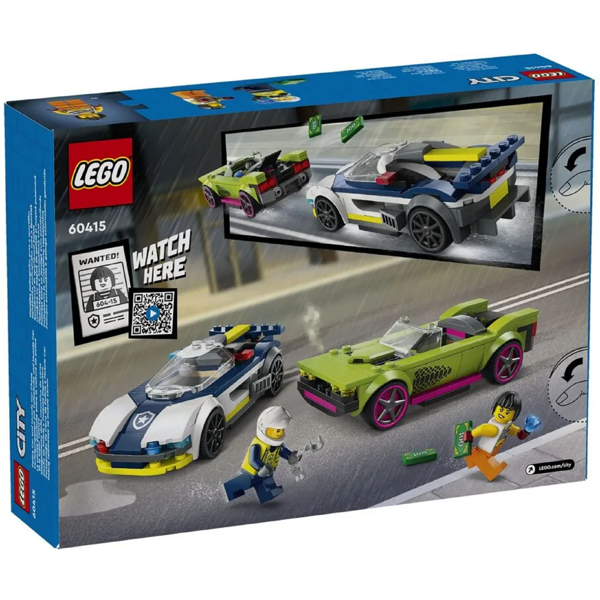 ასაწყობი კონსტრუქცია Lego 60415, Police Car and Muscle Car Chase