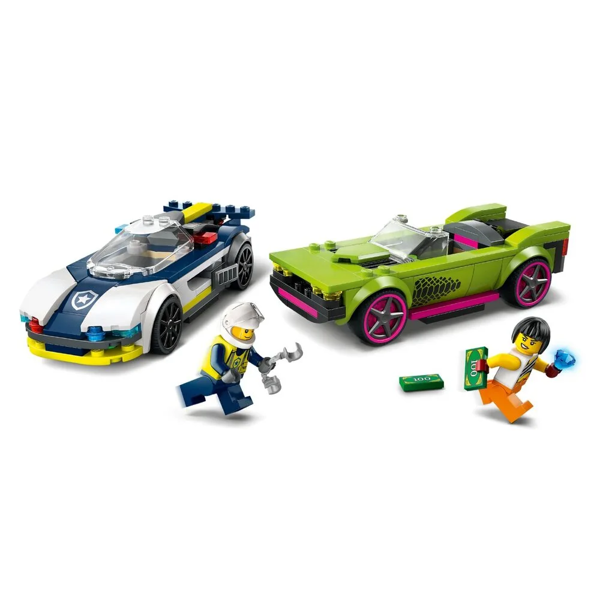 ასაწყობი კონსტრუქცია Lego 60415, Police Car and Muscle Car Chase