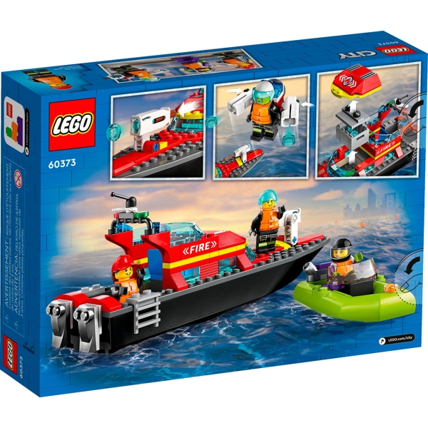 ასაწყობი კონსტრუქცია Lego 60373, Fire Rescue Boat