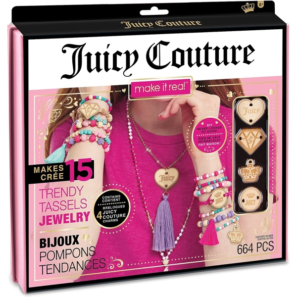 სამაჯურების ასაწყობი ნაკრები Make It Real 4415MR Juicy Couture, Trendy Tassels