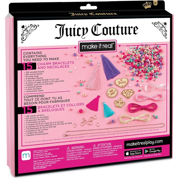 სამაჯურების ასაწყობი ნაკრები Make It Real 4415MR Juicy Couture, Trendy Tassels