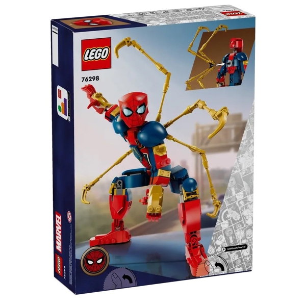 ასაწყობი კონსტრუქცია Lego 76298, Iron Spider-Man Construction Figure