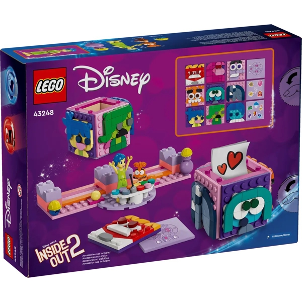 Prefabricated Construction Lego 43248, Inside Out 2 Mood Cubes