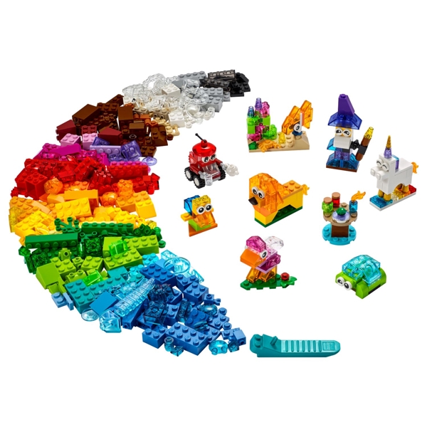 ასაწყობი კონსტრუქცია Lego 11013, Classic Creative Transparent Bricks