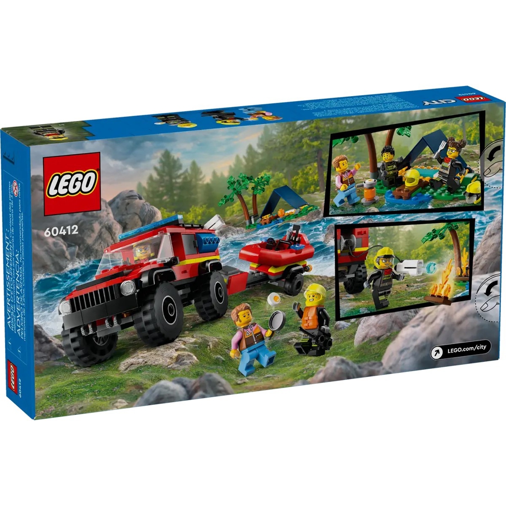 Prefabricated Construction Lego 60412, Fire SUV With A Rescue Boat