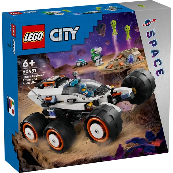 ასაწყობი კონსტრუქცია Lego 60431, Space Research Rover And Alien Life