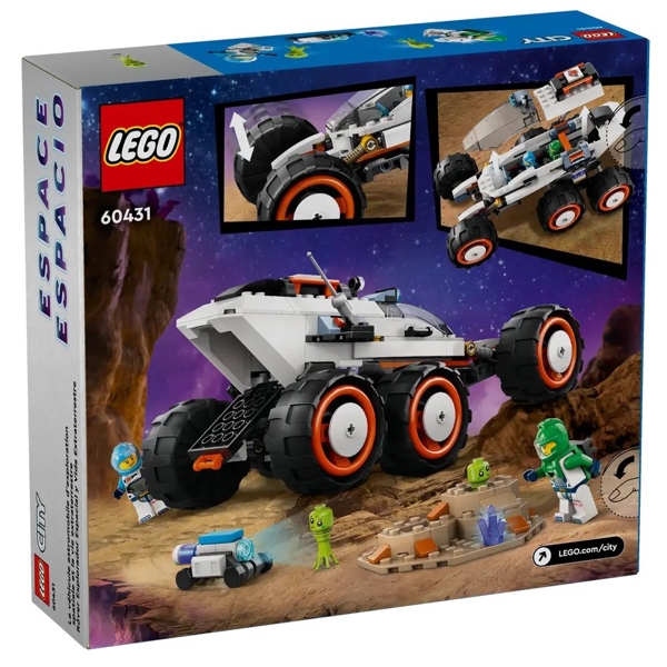 ასაწყობი კონსტრუქცია Lego 60431, Space Research Rover And Alien Life