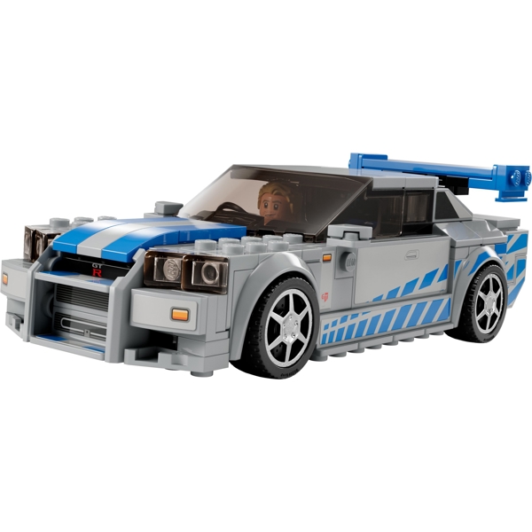 ასაწყობი კონსტრუქცია Lego 76917, Speed Champions 2 Fast 2 Furious Nissan Skyline GT-R (R34)