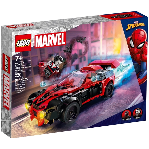 ასაწყობი კონსტრუქცია Lego 76244, Super Heroes Miles Morales vs. Morbius