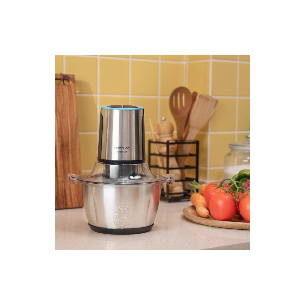 ჩოპერი Cecotec 4186 ChopBeat 1500, 600W, 1.5L, Chopper, Silver