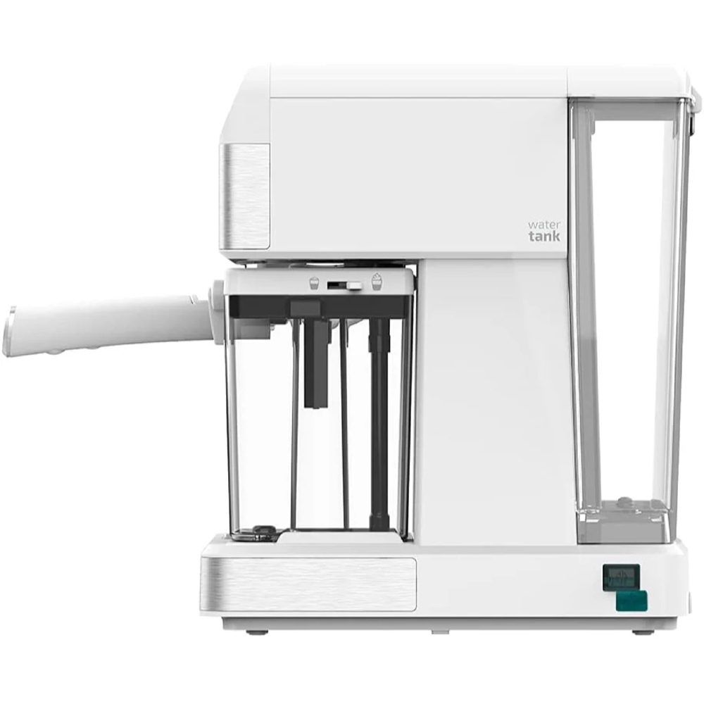 ყავის აპარატი Cecotec 1557 Cafetera Semi-Automática, 1350W, 1.4L, Coffee Machine, White/Silver