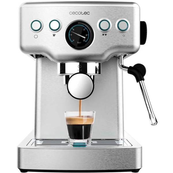 ყავის აპარატი Cecotec 1982 Power Espresso 20 Barista Mini, 1465W, 1.8L, Coffee Machine, Silver