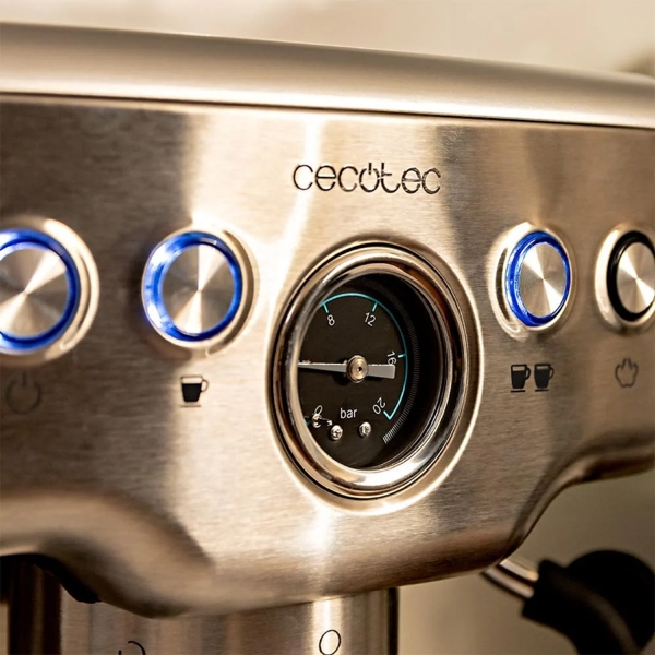 ყავის აპარატი Cecotec 1982 Power Espresso 20 Barista Mini, 1465W, 1.8L, Coffee Machine, Silver