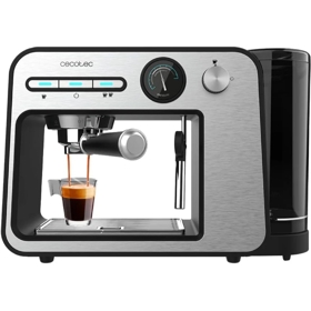 ყავის აპარატი Cecotec 1983 Cafetera espresso Power Espresso 20 Square Pro, 1450W, 1L, Coffee Machine, Silver