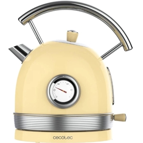 ელექტრო ჩაიდანი Cecotec 1484 Thermosense 420 Vintage, 2200W, 1.8L, Electric Kettle, Light Yellow