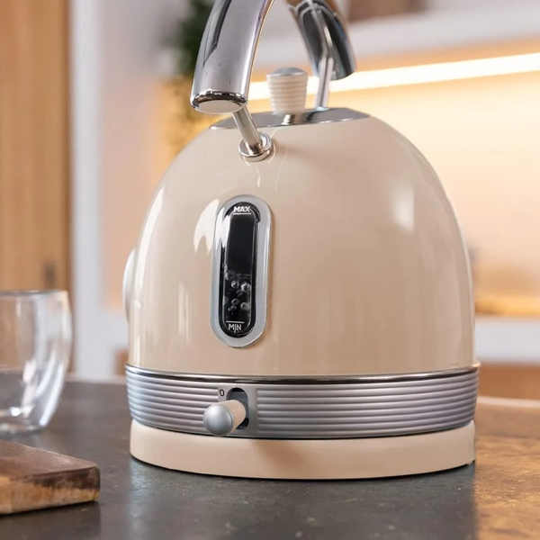ელექტრო ჩაიდანი Cecotec 1485 Thermosense 420 Vintage, 2200W, 1.8L, Electric Kettle, Light Beige