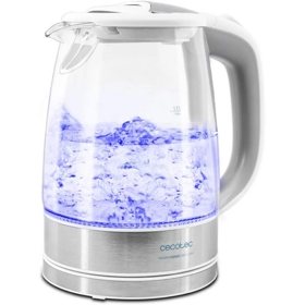 ელექტრო ჩაიდანი Cecotec 01510 Hervidor De Agua Thermosense 350, 2200W, 1.7L, Electric Kettle, White/Silver