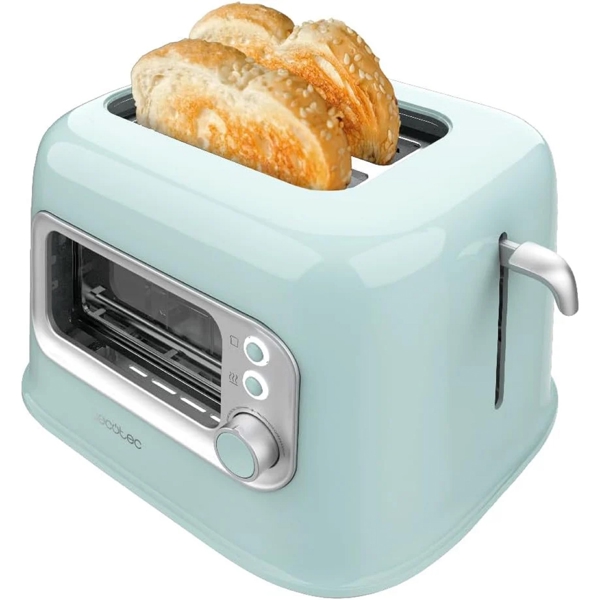 ტოსტერი Cecotec 8039 Tostadora vertical RetroVision, 700W, Toaster, Blue