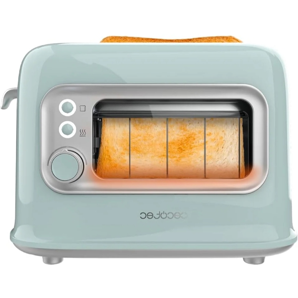 ტოსტერი Cecotec 8039 Tostadora vertical RetroVision, 700W, Toaster, Blue