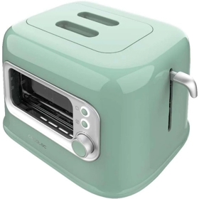 ტოსტერი Cecotec 8040 Tostadora vertical RetroVision, 700W, Toaster, Green