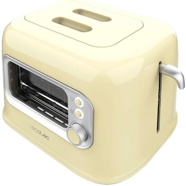 ტოსტერი Cecotec 8041 Tostadora vertical RetroVision, 700W, Toaster, Yellow