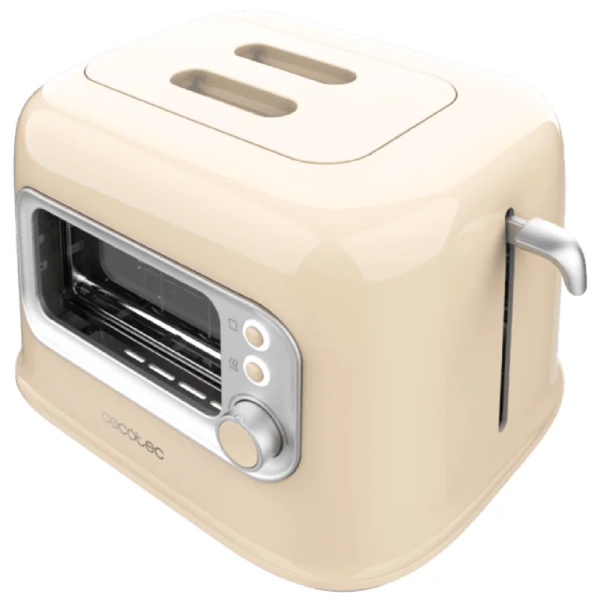 ტოსტერი Cecotec 8042 Tostadora vertical RetroVision, 700W, Toaster, Beige