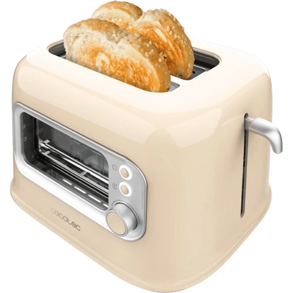 ტოსტერი Cecotec 8042 Tostadora vertical RetroVision, 700W, Toaster, Beige