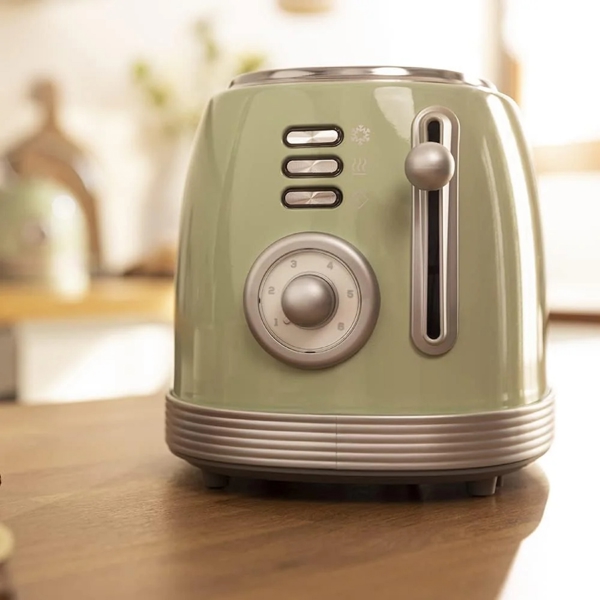 ტოსტერი Cecotec 03209 Vintage 800, 850W, Toaster, Green