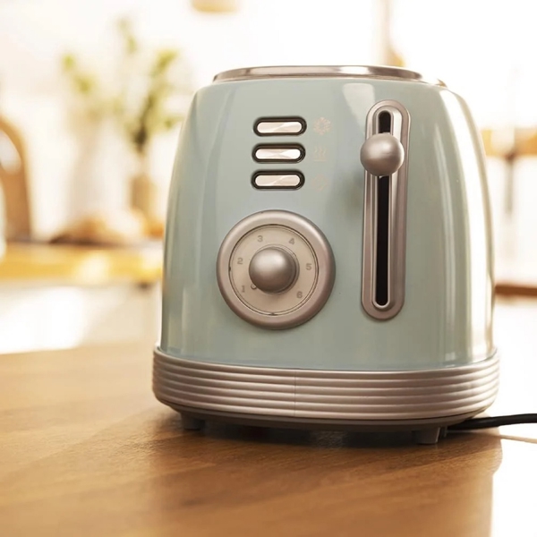 ტოსტერი Cecotec 03208 Vintage 800, 850W, Toaster, Light Blue