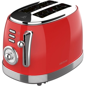 ტოსტერი Cecotec 03259 Vintage 800, 850W, Toaster, Red