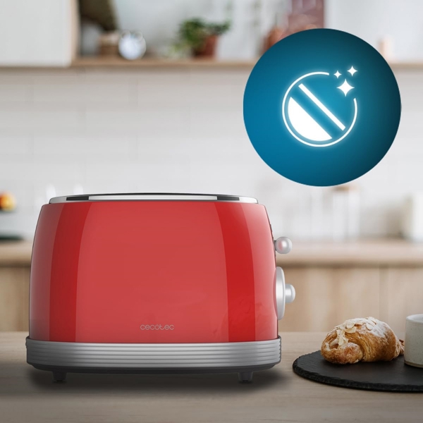 Toaster Cecotec 03259 Vintage 800, 850W, Red