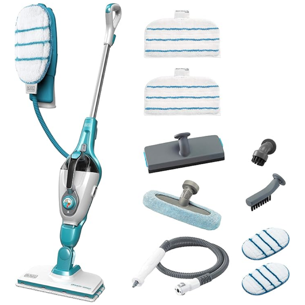 ორთქლით საწმენდი Black And Decker FSMH1351SM-QS 9IN1, 1300W, 500ML, Steam Mop, Blue