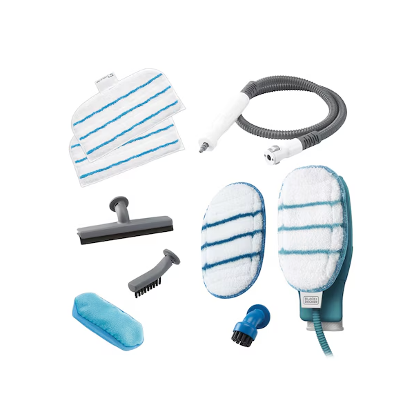 ორთქლით საწმენდი Black And Decker FSMH1351SM-QS 9IN1, 1300W, 500ML, Steam Mop, Blue