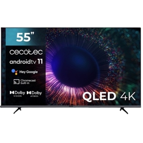 ტელევიზორი Cecotec 02568 V1+ series VQU11055+, 55", Android TV, 4K UHD, HDMI, Black	