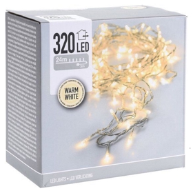 საშობაო განათება Koopman String WW-320 LED, 24m, Christmas Light, Warm White