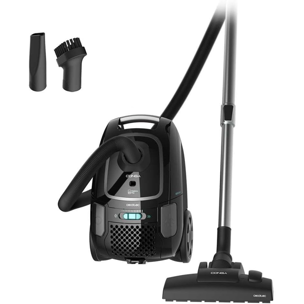 მტვერსასრუტი Cecotec 08577 Conga Powerbag XL, 890W, 4L, Vacuum Cleaner, Black