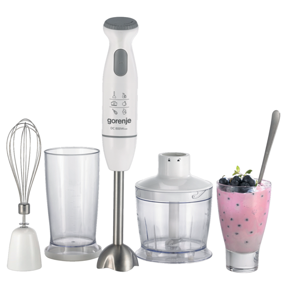 ხელის ბლენდერი Gorenje HBC804QW, 800W, 500ML, Blender, White