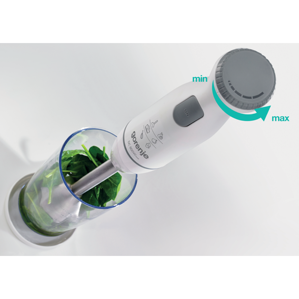ხელის ბლენდერი Gorenje HBC804QW, 800W, 500ML, Blender, White