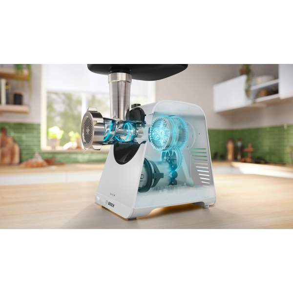 Bosch MFWS420W, 1900W, Meat Grinder, White/Black