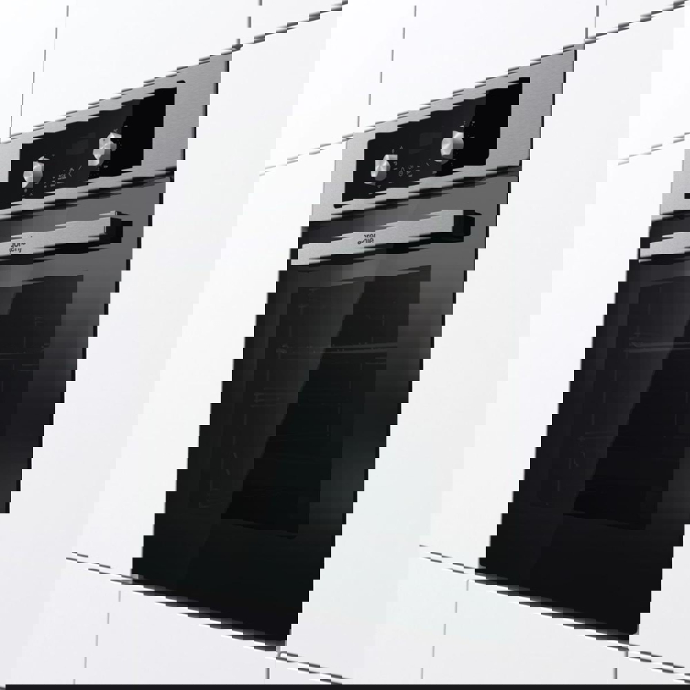 Gorenje BO6737E02AXK, 73L, Built-In, Black/Silver