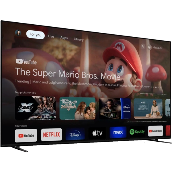 ტელევიზორი Sony K-75XR70 BRAVIA 7, 75", 4K UHD, Smart TV, Android TV, USB, HDMI, LAN, BT, WIFI, Dark Grey