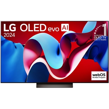 LG OLED48C4RLA.AMCN OLED Evo AI, 48", 4K UHD, Smart TV, USB, HDMI, LAN, BT, WIFI, Black