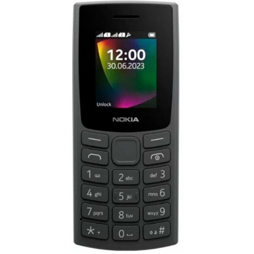 მობილური ტელეფონი Nokia 106, 48MB, 128MB, Dual SIM, 4G, Charcoal