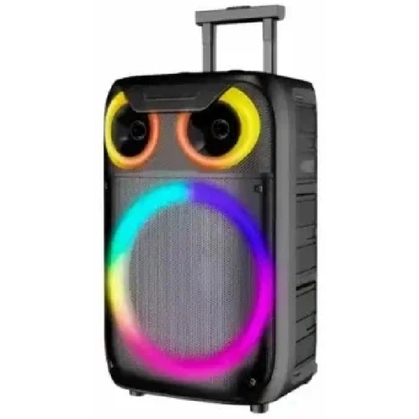 Intex T1219, 4000W, Bluetooth, USB, AUX, SD-card, Party Trolley Speaker, Black