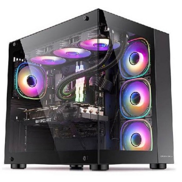 Golden Field GZ360, Computer Case, MidT, Mini ITX, Micro ATX, ATX, 2xUSB2.0, 1xUSB3.0, Black